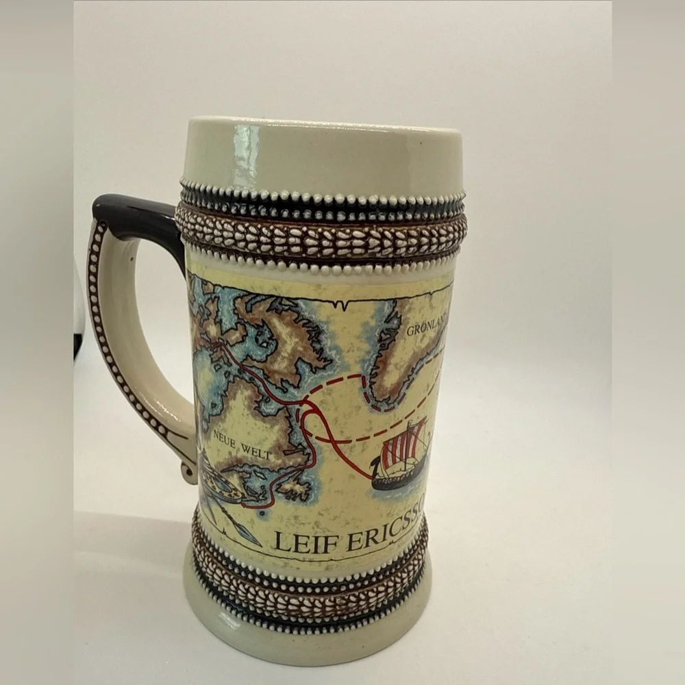 Leif Ericsson‎ German Beer Stein 1989 Coors Beer Stein Limited Edition 17 oz Mug